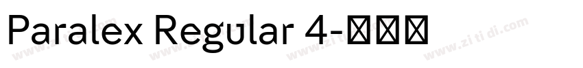 Paralex Regular 4字体转换